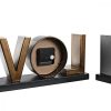 настолен часовник DKD Home Decor Love Réz 39 x 8 x 15 cm Ezüst színű Vas Loft (2 egység) MOST 54635 HELYETT 34576 Ft-ért!