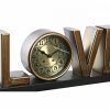 настолен часовник DKD Home Decor Love Réz 39 x 8 x 15 cm Ezüst színű Vas Loft (2 egység) MOST 57930 HELYETT 36659 Ft-ért!