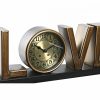 настолен часовник DKD Home Decor Love Réz 39 x 8 x 15 cm Ezüst színű Vas Loft (2 egység) MOST 54635 HELYETT 34576 Ft-ért!