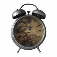   настолен часовник DKD Home Decor Kristály Ezüst színű Vas (19 x 7,5 x 25 cm) MOST 36630 HELYETT 24084 Ft-ért!