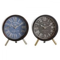   настолен часовник DKD Home Decor Kristály Fekete Kék Fém (20,5 x 5 x 24 cm) (2 egység) MOST 23512 HELYETT 15080 Ft-ért!