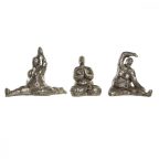   Dekoratív Figura DKD Home Decor Aranysàrga Gyanta Yoga modern (11 x 22,5 x 17 cm) (3 egység) MOST 53939 HELYETT 38742 Ft-ért!