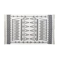   Szőnyeg DKD Home Decor Fekete Fehér Ikat (120 x 180 x 0,7 cm) MOST 37767 HELYETT 14477 Ft-ért!