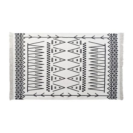 Szőnyeg DKD Home Decor Fekete Fehér Ikat (120 x 180 x 0,7 cm) MOST 37767 HELYETT 14477 Ft-ért!