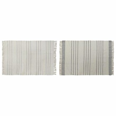 Szőnyeg DKD Home Decor 120 x 180 x 0,75 cm Szürke Poliészter Fehér Rojtok Boho (2 egység) MOST 69872 HELYETT 44216 Ft-ért!