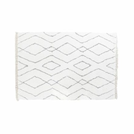 Szőnyeg DKD Home Decor Fehér Szürke Gyémánt Scandi Ø 9,4 cm 120 x 180 x 3 cm MOST 81202 HELYETT 51384 Ft-ért!