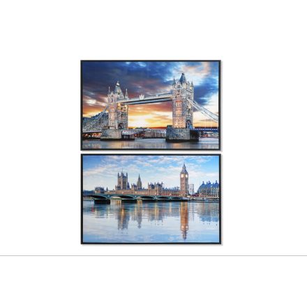 Vászon DKD Home Decor 90 x 2,5 x 60 cm 90 x 2.5 x 60 cm London Loft (2 egység) MOST 78341 HELYETT 49573 Ft-ért!