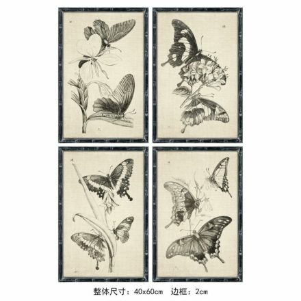 Kép DKD Home Decor 40 x 2,8 x 60 cm 40 x 60 x 2.8 cm Lepkék Cottage (4 Darabok) MOST 130408 HELYETT 83644 Ft-ért!