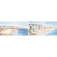   Vászon DKD Home Decor Strand Mediterrán (120 x 3,7 x 60 cm) (2 egység) MOST 116208 HELYETT 84471 Ft-ért!