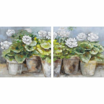 Kép DKD Home Decor 80 x 3,5 x 80 cm Virágcserép Cottage (2 egység) MOST 57373 HELYETT 36303 Ft-ért!