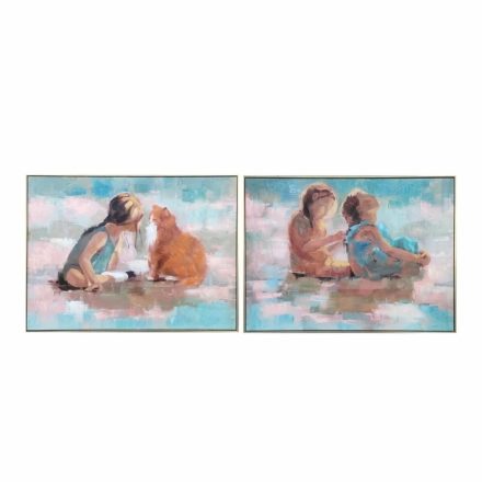 Vászon DKD Home Decor 80 x 3,5 x 60 cm gyerekek Shabby Chic (2 egység) MOST 52926 HELYETT 30971 Ft-ért!