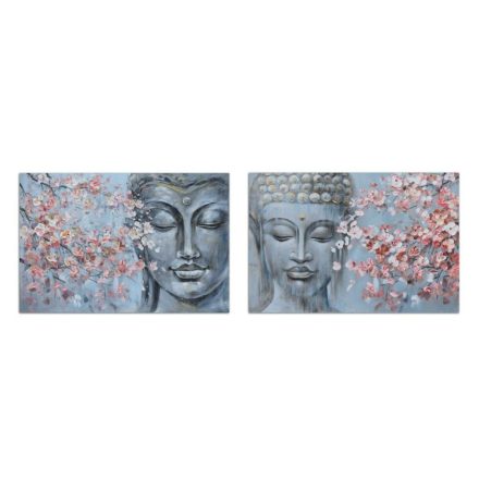 Vászon DKD Home Decor 120 x 2,8 x 80 cm Buddha Keleti (2 egység) MOST 60242 HELYETT 35262 Ft-ért!