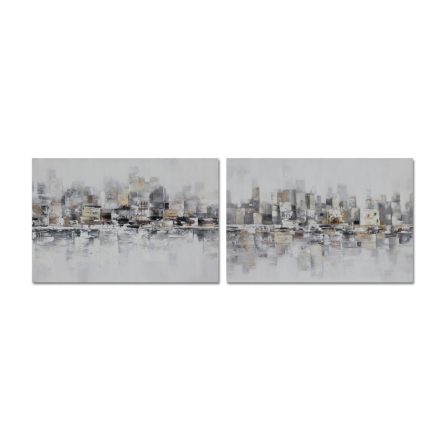 Kép DKD Home Decor 120 x 2,8 x 80 cm Absztrakt Loft (2 egység) MOST 55006 HELYETT 32194 Ft-ért!