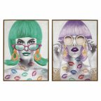   Kép DKD Home Decor 60 x 3,5 x 80 cm Fashion Girls (2 egység) MOST 66631 HELYETT 42165 Ft-ért!