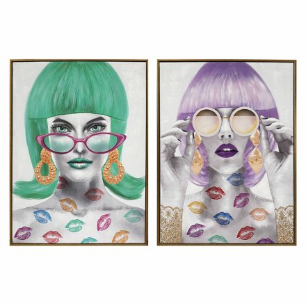 Kép DKD Home Decor 60 x 3,5 x 80 cm Fashion Girls (2 egység) MOST 62841 HELYETT 39768 Ft-ért!