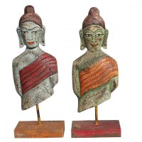   Dekoratív Figura DKD Home Decor 18 x 9 x 47 cm Buddha Keleti (2 egység) MOST 61464 HELYETT 35973 Ft-ért!