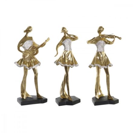 Dekoratív Figura DKD Home Decor Zene 20 x 12 x 41,5 cm Balerina Aranysàrga Romantikus (3 egység) MOST 83824 HELYETT 53046 Ft-ért!