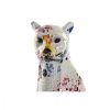 Dekoratív Figura DKD Home Decor Fehér Többszínű Leopárd modern 16 x 8 x 25 cm MOST 16219 HELYETT 9706 Ft-ért!