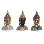   Dekoratív Figura DKD Home Decor Fekete Buddha Türkizkék Zöld Gyanta Keleti (16 x 10 x 26 cm) (3 egység) MOST 47187 HELYETT 31740 Ft-ért!