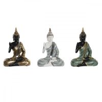  Dekoratív Figura DKD Home Decor 19 x 10 x 26,5 cm Kék Aranysàrga Buddha Zöld Keleti (3 Darabok) MOST 53429 HELYETT 31268 Ft-ért!
