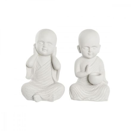 Dekoratív Figura DKD Home Decor 25,5 x 19 x 39 cm Fehér Szerzetes Keleti (2 egység) MOST 44271 HELYETT 25911 Ft-ért!