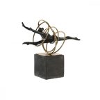   Dekoratív Figura DKD Home Decor Fekete Aranysàrga Fém Gyanta modern (36 x 14 x 29,5 cm) MOST 56924 HELYETT 37420 Ft-ért!