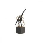   Dekoratív Figura DKD Home Decor Fekete Aranysàrga Fém Gyanta modern (17 x 14 x 42,5 cm) MOST 49894 HELYETT 29202 Ft-ért!