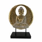   Dekoratív Figura DKD Home Decor 25 x 8 x 33 cm Fekete Aranysàrga Buddha Keleti MOST 18995 HELYETT 11368 Ft-ért!