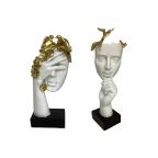   Dekoratív Figura DKD Home Decor Arc Fehér Aranysàrga 14,5 x 9,5 x 31 cm (2 egység) MOST 23172 HELYETT 13559 Ft-ért!