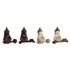   Dekoratív Figura DKD Home Decor 22 x 8,2 x 23 cm Piros Bézs szín Buddha Keleti (4 Darabok) MOST 65533 HELYETT 41471 Ft-ért!