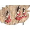 Dekoratív Figura DKD Home Decor 38 x 6 x 29,5 cm Piros Buddha Zöld Keleti (2 egység) MOST 63731 HELYETT 40330 Ft-ért!