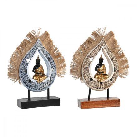 Dekoratív Figura DKD Home Decor 18,5 x 5,6 x 30,5 cm Bézs szín Kék Buddha Keleti (2 egység) MOST 46282 HELYETT 27085 Ft-ért!
