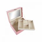   Ékszeres doboz DKD Home Decor Rózsaszín PU Fa MDF (17 x 13 x 8,5 cm) MOST 16172 HELYETT 10574 Ft-ért!