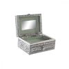 Ékszeres doboz DKD Home Decor 17,5 x 13 x 8 cm Ezüst színű Fa Alumínium Zöld MOST 15237 HELYETT 9119 Ft-ért!