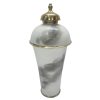 Váza DKD Home Decor Aranysàrga Alumínium Kétszínű Vas modern (17 x 17 x 41 cm) MOST 30605 HELYETT 17916 Ft-ért!
