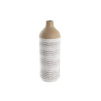   Váza DKD Home Decor 16 x 16 x 45 cm Bézs szín Fém Fehér Gyarmati MOST 36560 HELYETT 21397 Ft-ért!