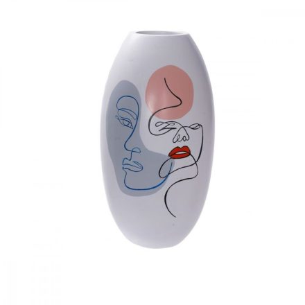 Váza DKD Home Decor Arc Fehér Gyanta Többszínű (20,5 x 20,5 x 38 cm) MOST 43304 HELYETT 25341 Ft-ért!