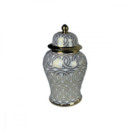 Csupor DKD Home Decor Porcelán Aranysàrga Fehér Keleti (22 x 22 x 42 cm) MOST 67242 HELYETT 42554 Ft-ért!