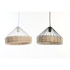   Mennyezeti Lámpa DKD Home Decor 35 x 35 x 22 cm Fekete Fém Rattan 50 W (2 egység) MOST 55068 HELYETT 32227 Ft-ért!