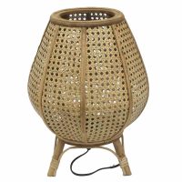   Asztali lámpa DKD Home Decor Barna Rattan 50 W (29 x 29 x 40 cm) MOST 45377 HELYETT 26556 Ft-ért!