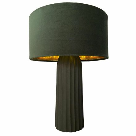Asztali lámpa DKD Home Decor Bársony Alumínium Zöld (26 x 26 x 37 cm) MOST 63328 HELYETT 40074 Ft-ért!