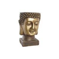   Kaspó DKD Home Decor Üveggyapot Aranysàrga Buddha Keleti (25 x 25 x 36 cm) MOST 30651 HELYETT 20620 Ft-ért!
