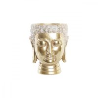   Kaspó DKD Home Decor 17,5 x 17,5 x 21 cm Aranysàrga Buddha Gyanta MOST 11864 HELYETT 7102 Ft-ért!