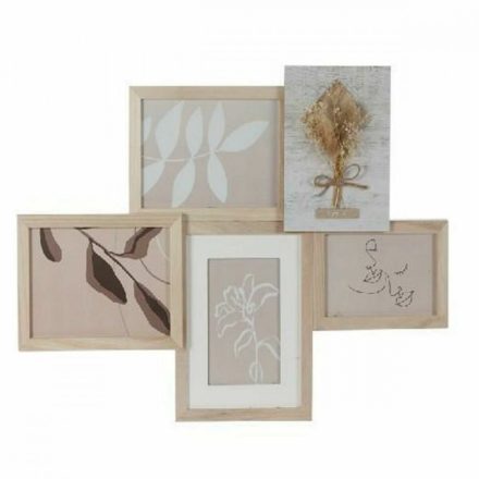 Fényképkeret DKD Home Decor 53 x 2,4 x 39,5 cm Kristály Természetes Shabby Chic MOST 15113 HELYETT 9045 Ft-ért!