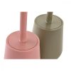 WC-kefe DKD Home Decor Rózsaszín 12 x 12 x 34,5 cm Zöld polisztirén (2 egység) MOST 16350 HELYETT 9789 Ft-ért!