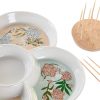 Snack tálca DKD Home Decor Zöld 22 x 22 x 3 cm Kőedény MOST 12212 HELYETT 7309 Ft-ért!