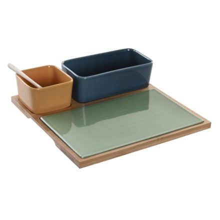 Röviditalos Szett DKD Home Decor Porcelán Többszínű Bambusz 5 Darabok (27 x 26 x 8 cm) MOST 22491 HELYETT 13162 Ft-ért!