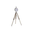   настолен часовник DKD Home Decor 22 x 40 x 80 cm Természetes Ezüst színű Alumínium Tripod Mangófa hagyományos MOST 61511 HELYETT 38924 Ft-ért!