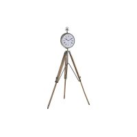   настолен часовник DKD Home Decor 22 x 40 x 80 cm Természetes Ezüst színű Alumínium Tripod Mangófa hagyományos MOST 61511 HELYETT 38924 Ft-ért!