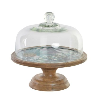 Snack tálca DKD Home Decor Többszínű Természetes Kristály Mangófa modern 30 x 30 x 33 cm MOST 49337 HELYETT 28871 Ft-ért!